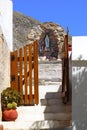 One of the charms of Mykonos, Greek island in the heart of the cyclades, are its narrow streets