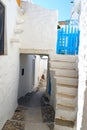 One of the charms of Mykonos, Greek island in the heart of the cyclades, are its narrow streets