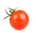 One cherry tomato on a white background Royalty Free Stock Photo