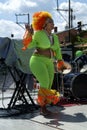One of the Chiquita sisters perform at a performance in Mount Ranier, Maryland Royalty Free Stock Photo