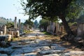 One of the city roads in ancient city of Ephesus, Turkey