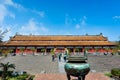One of the city squares in famous forbidden purple city in Vietn