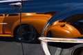 Classic car show and shine reflections Royalty Free Stock Photo