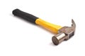 One claw hammer isolated on plain white Royalty Free Stock Photo