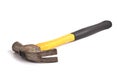 One claw hammer isolated on a plain white Royalty Free Stock Photo