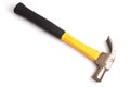 One claw hammer isolated on a plain white Royalty Free Stock Photo