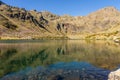 One of the clear water lake of the Estanys de Tristaina, Pyrenees, Andorra