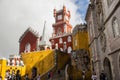 One of the colorful castles of Pena Palace, Sintra Portugal Royalty Free Stock Photo