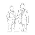 Handshake of two politicians diplomats businessmen