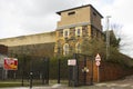 One of the corner watchtowers of the historic Crumlin Road Jail that is now open as a modern museum and visitors centre