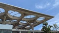 One corner of the Yogyakarta International Airport roof design Royalty Free Stock Photo