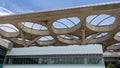 One corner of the Yogyakarta International Airport roof design Royalty Free Stock Photo