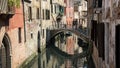 One of the countless bridges in Dorsoduro quarter, Venice, Italy Royalty Free Stock Photo