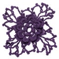 Crocheted flower