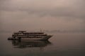 One cruise boat on Halong bay