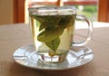 One cup of Hot Coca Tea served on table by the window Royalty Free Stock Photo