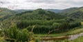 River Semois, Bouillon area, close to Rochehaut, as seen on the Les Echelles or laddertjeswandeling Royalty Free Stock Photo