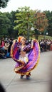 One of the dance performers on a Parade in Disneyland Royalty Free Stock Photo