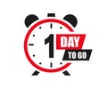 One day icons to go last countdown icon. Days go sale price offer promo deal timer, day only Ã¢â¬â vector