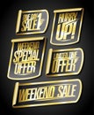 One day sale, weekend special offer, limited time offer, hurry up, weekend sale