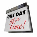 One Day at a Time Calendar Words