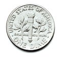 One Dime Coin Royalty Free Stock Photo