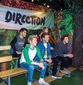 One Direction band at Madame Tussaud wax museum. London. UK Royalty Free Stock Photo