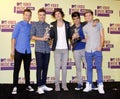 Niall Horan, Liam Payne, Harry Styles and Louis Tomlinson and Zayn Malik Royalty Free Stock Photo