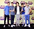 Niall Horan, Liam Payne, Harry Styles and Louis Tomlinson and Zayn Malik Royalty Free Stock Photo