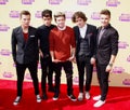 Niall Horan, Liam Payne, Harry Styles and Louis Tomlinson and Zayn Malik Royalty Free Stock Photo