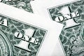 One dollars details on macro. Stacked shot. Royalty Free Stock Photo