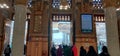 one of the doors of the Prophet& x27;s Mosque for female worshippers Royalty Free Stock Photo