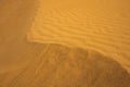 One of the dunes of the Black Lands desert on a sunny day. Republic of Kalmykia Royalty Free Stock Photo