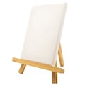 One easel with blank canvas Royalty Free Stock Photo