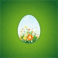One easter eggs, vector Royalty Free Stock Photo