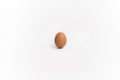 One egg on a white background, Isolated. Royalty Free Stock Photo