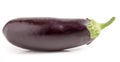 One eggplant isolated on white background macro Royalty Free Stock Photo