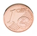 One euro cent coin