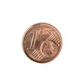 One Euro Cent Coin Royalty Free Stock Photo