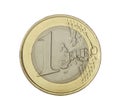 One euro coin Royalty Free Stock Photo