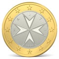 One euro coin Royalty Free Stock Photo