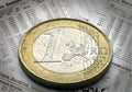 One Eurocoin Royalty Free Stock Photo