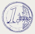 One euro coin