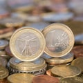 One Euro coin Italy Royalty Free Stock Photo