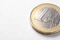 One Euro coin Royalty Free Stock Photo