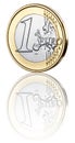 One Euro Coin Royalty Free Stock Photo