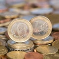 One Euro coin Spain Royalty Free Stock Photo