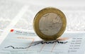 One euro coin - Stock Image Royalty Free Stock Photo