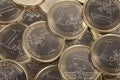 One Euro coins Royalty Free Stock Photo