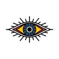 One eye sign symbol logo logotype